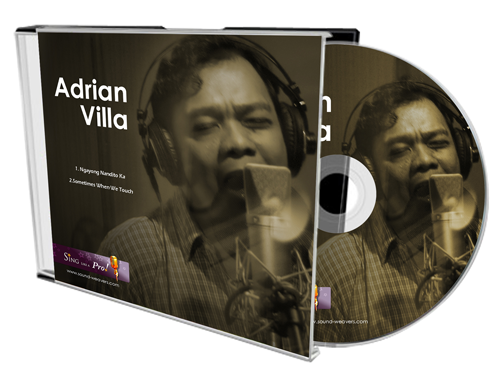 Adrian Villa OPM Pop Classic Balladeer Music CD Layout and Design